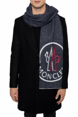 Wool scarf with a logo, zdjęcie 2 Wool scarf with a logo od Moncler